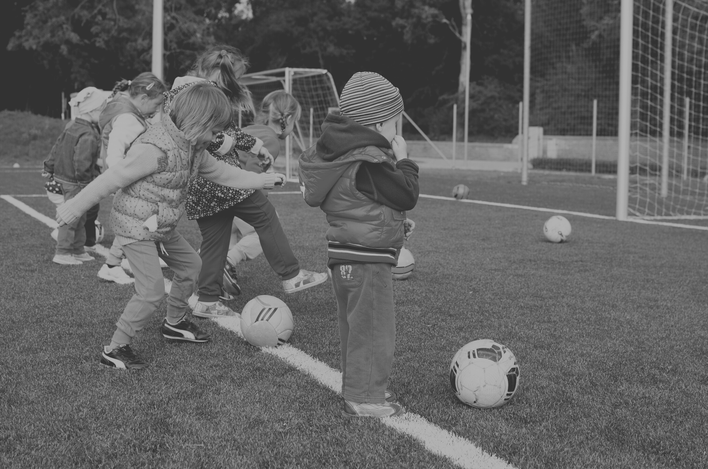 Toddler Playing Soccer